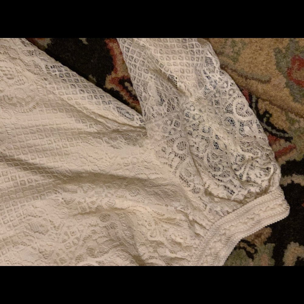 Adiva Cream Lace Top size  M NWOT Cottagecore - Picture 7 of 7